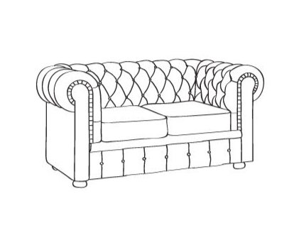 Диваны Честер 2-х местные