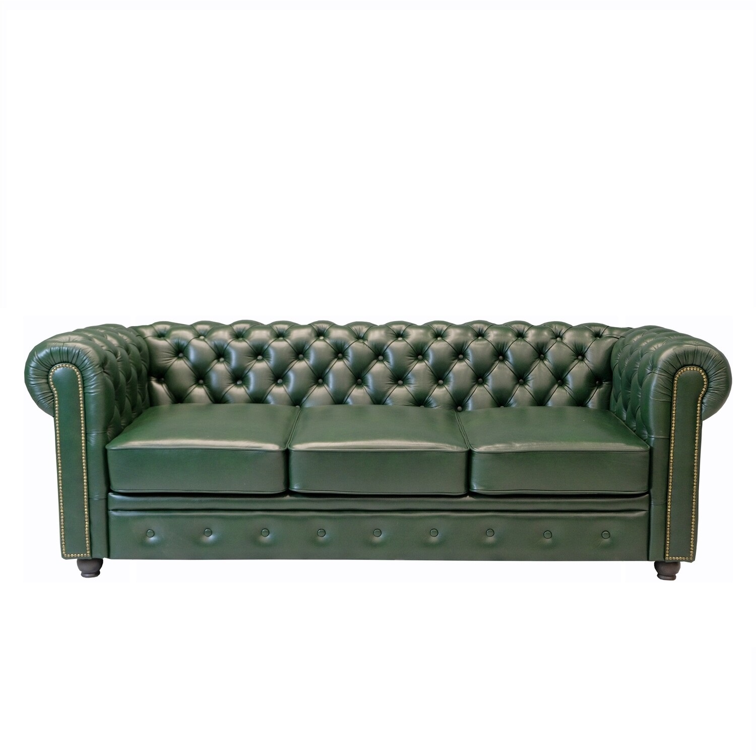 Диван Честер Классик 3-х местный Изумрудный